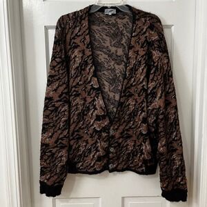Fuzzi S. Giovanni Mens Mohair Wool VTG Cardigan Sweater Italy Sz 50,‎ Large?